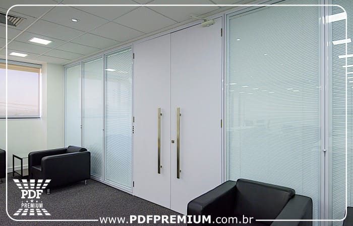 fornecedor divisórias vidro com persianas em jundiaí